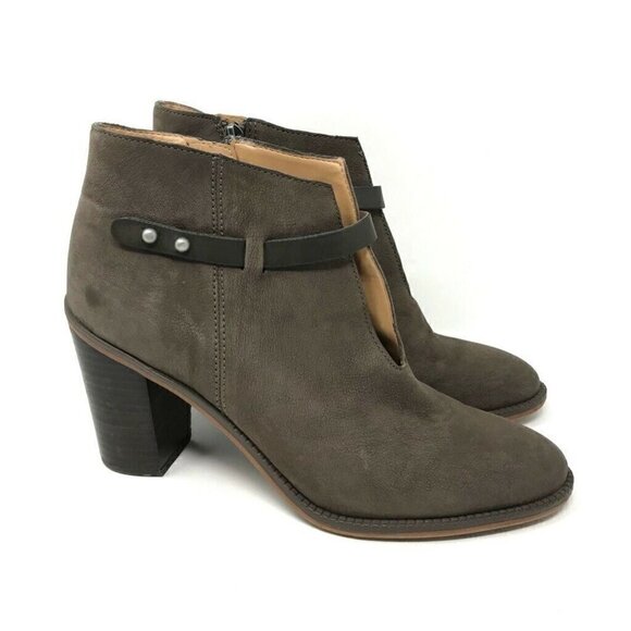 Franco Sarto Elvis Booties Brown Leather 9.5 - Picture 1 of 8